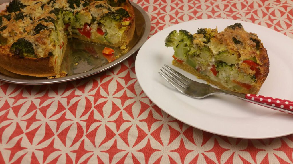 glutenvrije broccoliquiche broccoliquiche met een bodem van kikkererwtenmeel