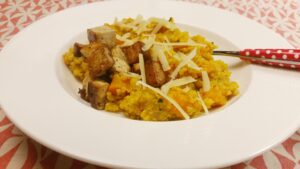 Quinoa risotto met pompoen