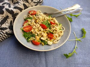 Spaghetti met raapstelen, ansjovis en tomaat