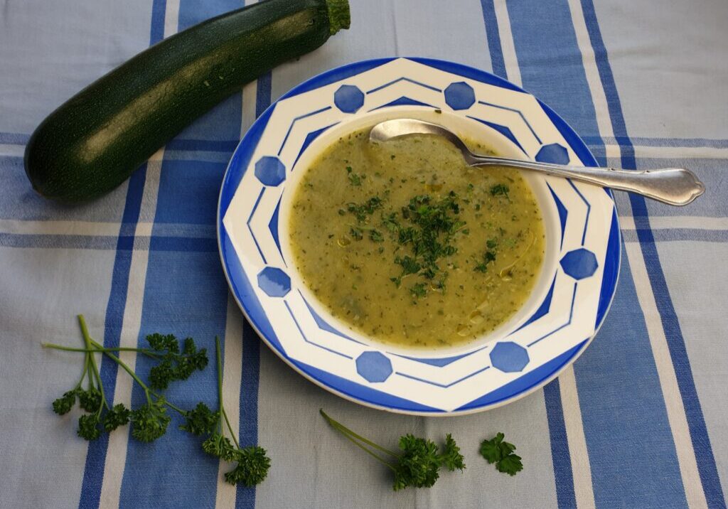 Courgettesoep met peterselie