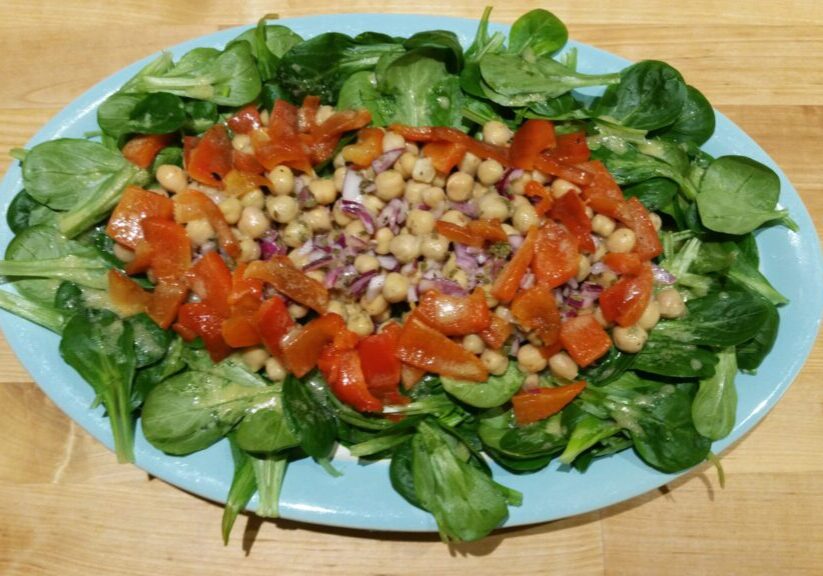 salade-verdsla-paprika-kikkererwt