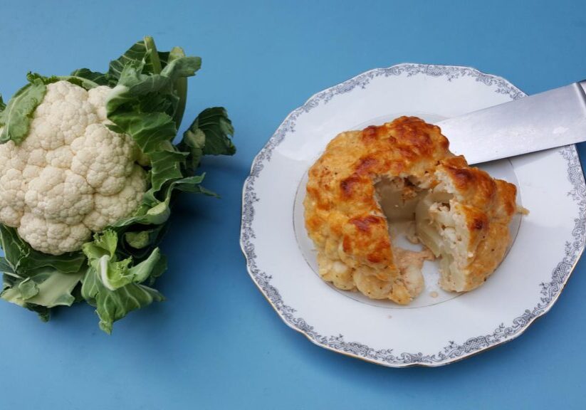 hele bloemkool uit de oven