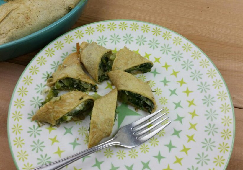 flensjes met andijvie en blauwe kaas