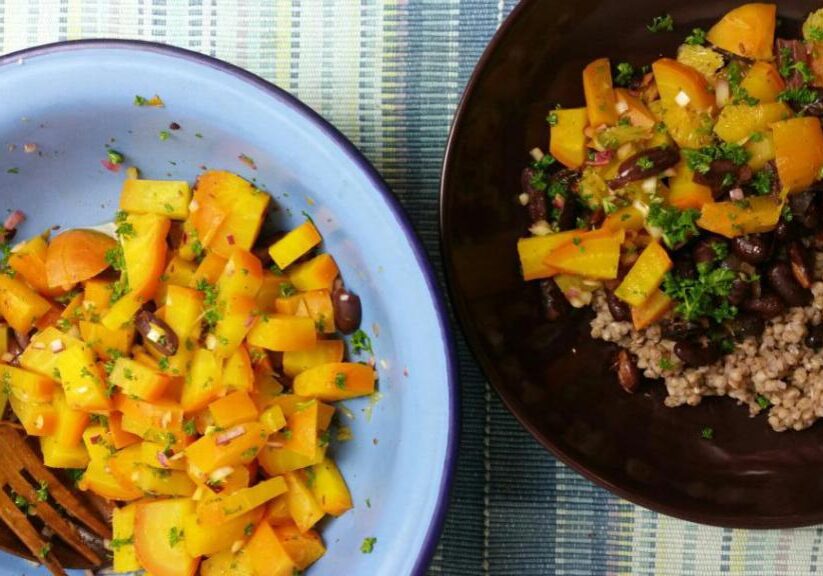 Gele bieten met sinaasappel à la Ottolenghi