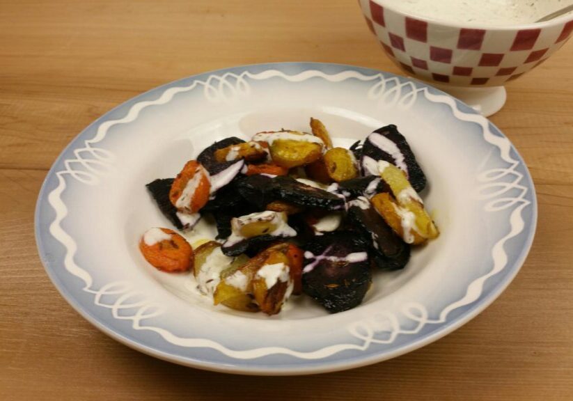 regenboogpeen uit de oven