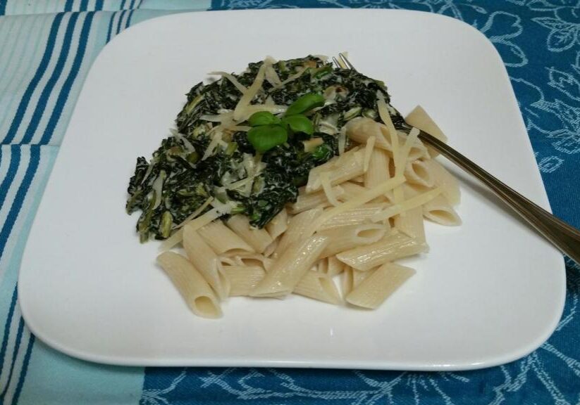 Boerenkool met pasta