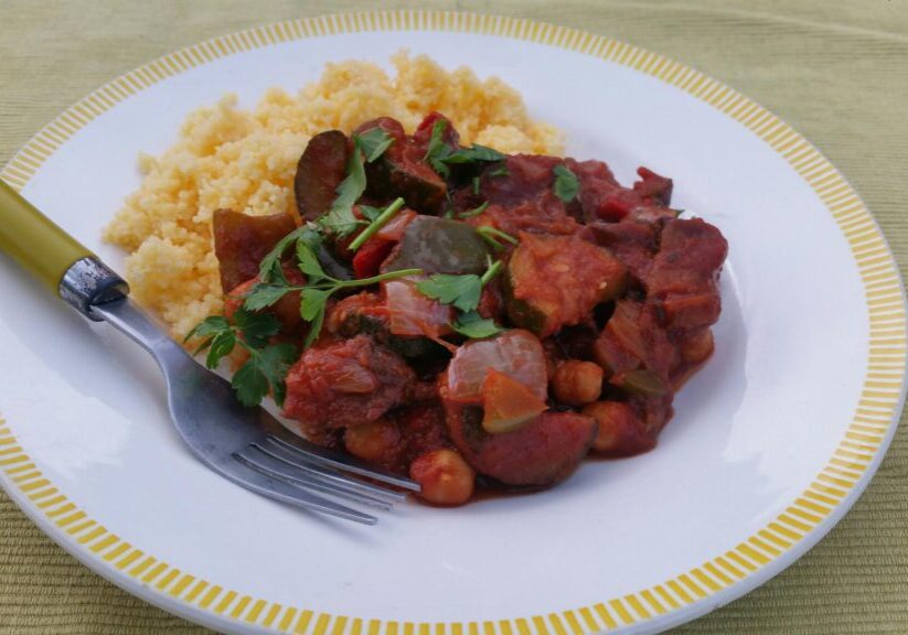 Ratatouille met kikkererwten