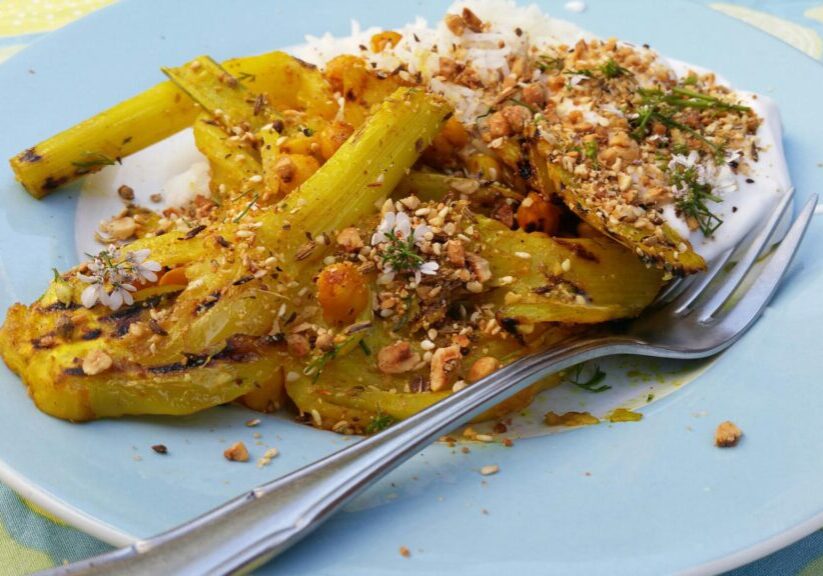 Venkel met kikkererwten