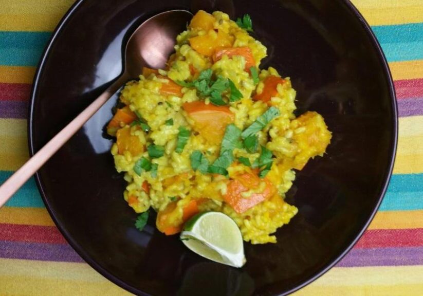 Curry-pompoenrisotto