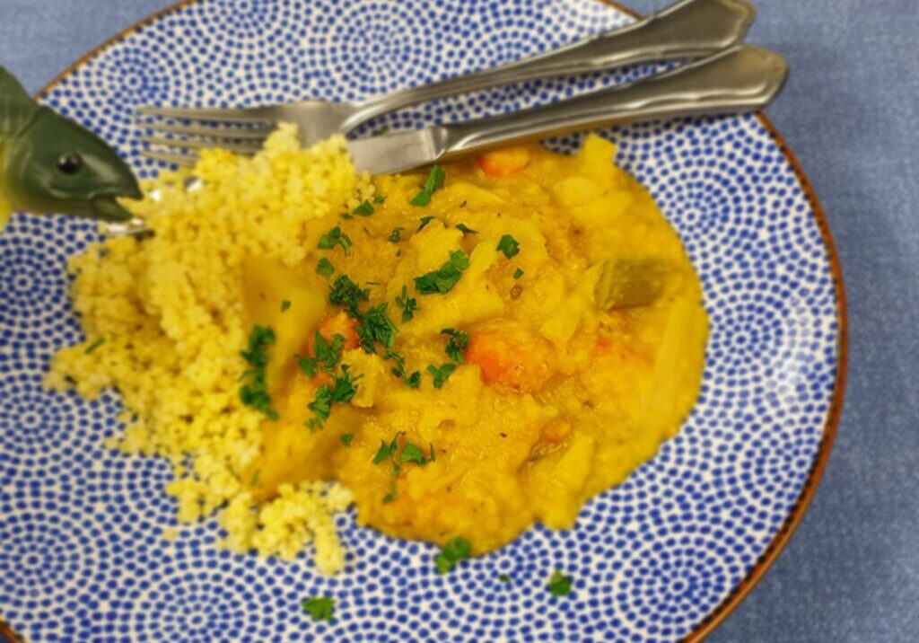 Venkel-rode linzen stoof