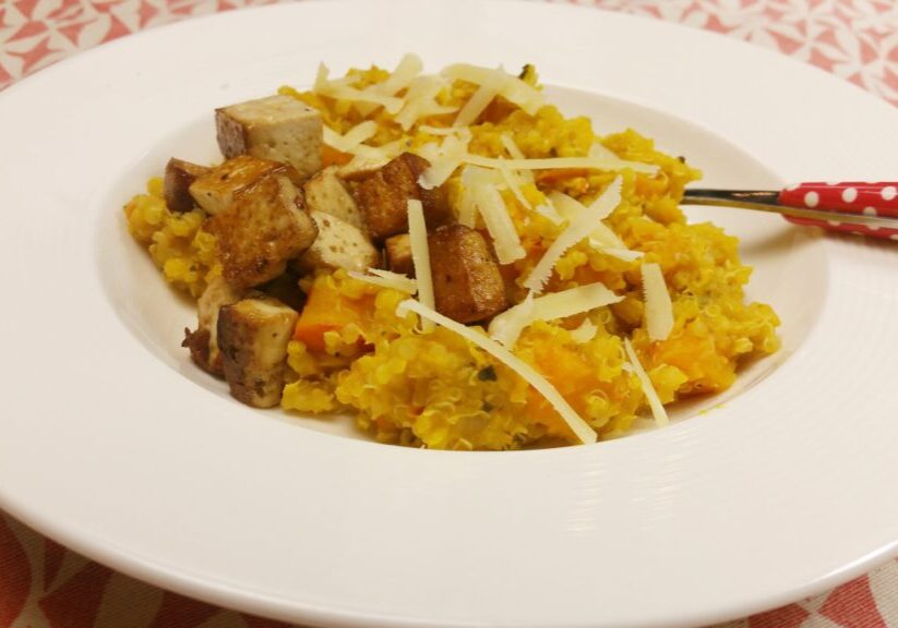 Quinoa risotto met pompoen