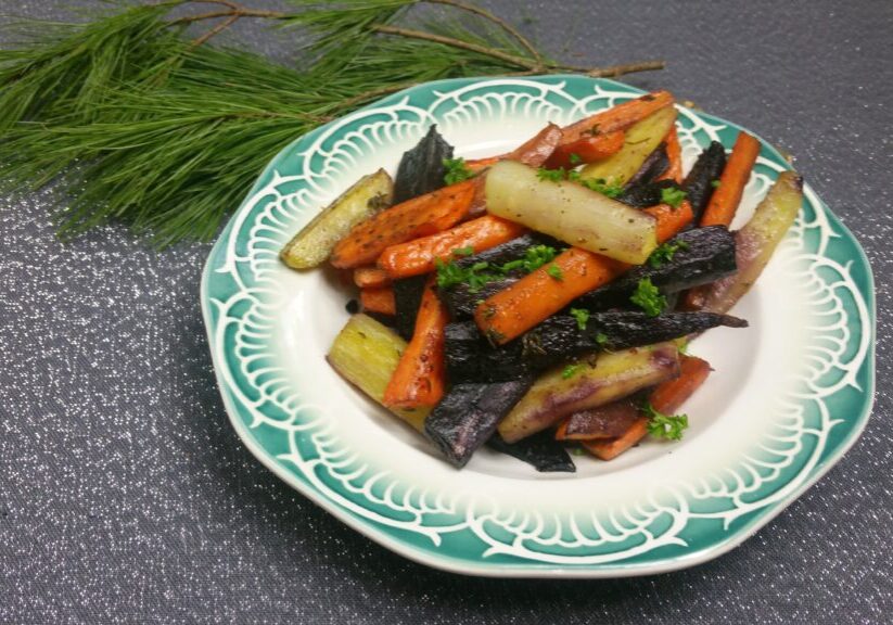 Geroosterde regenboogpeen met honing