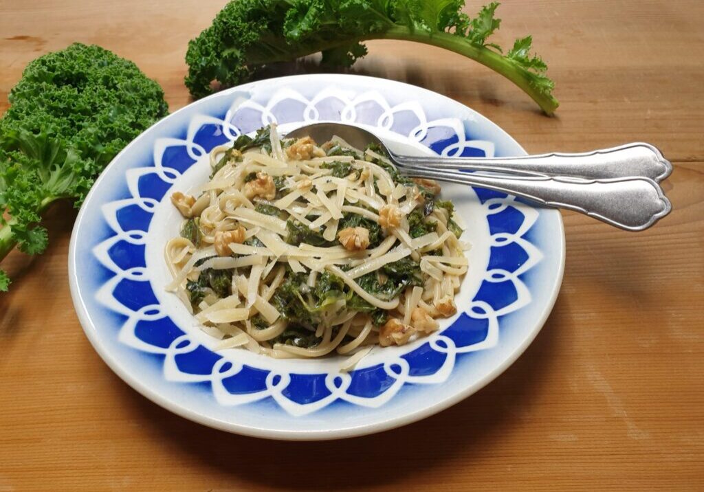 Boerenkool met pasta