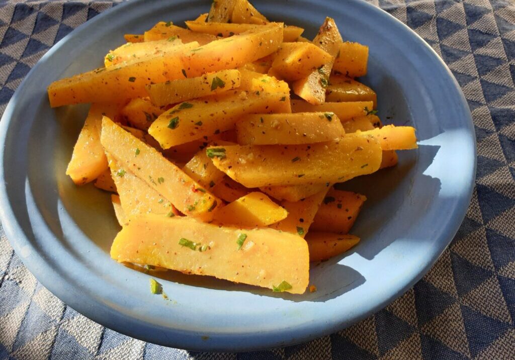 Koolraap met citroen en ras el hanout