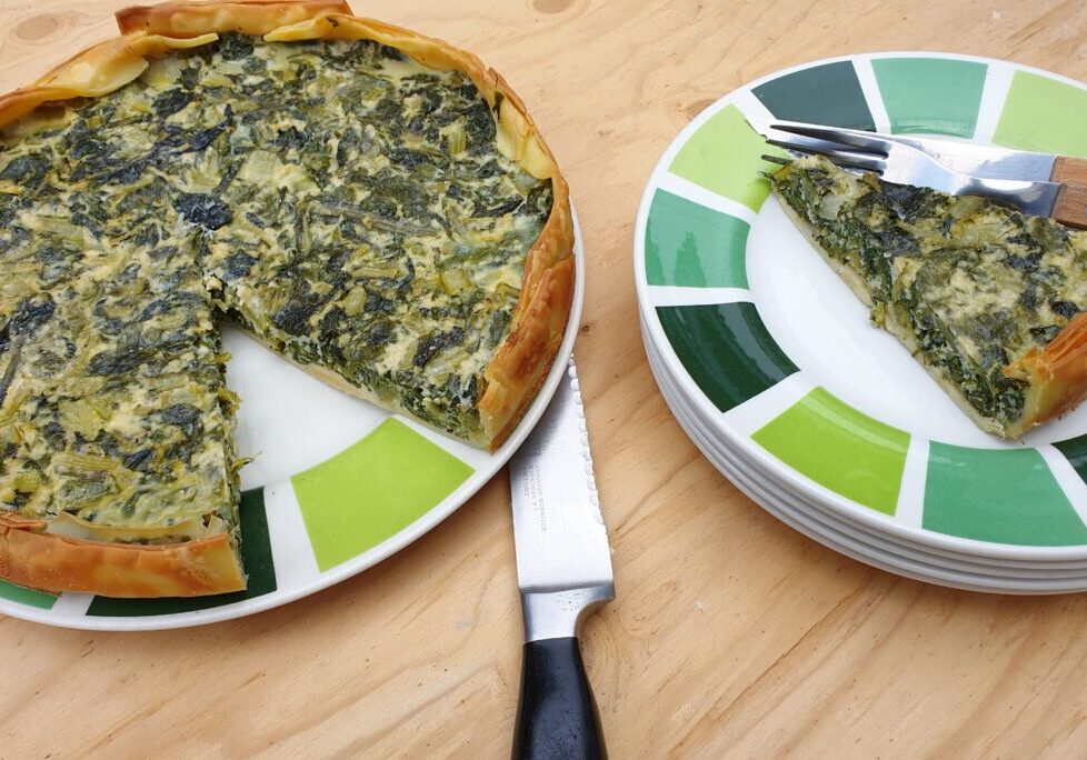 quiche met snijbiet en citroen