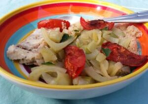 venkel, witvis en tomaat