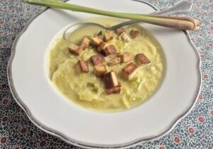 spitskoolsoep met citroengras