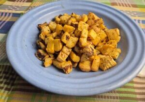 geroosterde koolraap blokjes