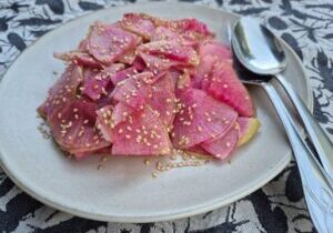 salade van chinese radijs