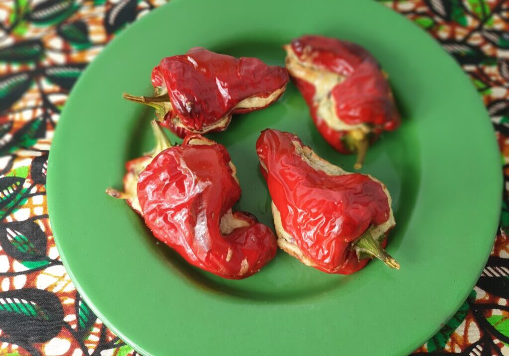 gevulde rode padron pepers