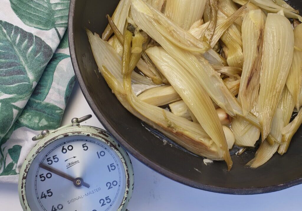 Langzaam gegaarde venkel