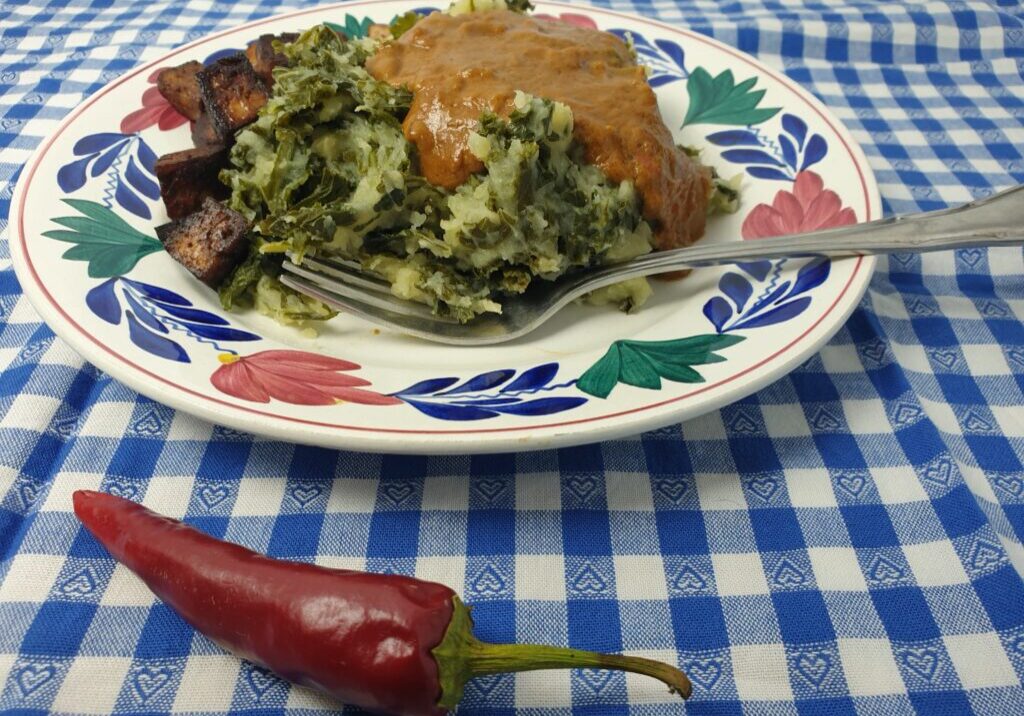 stamppot boerenkool met satésaus