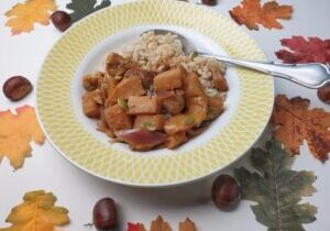 Stoofpot met koolraap, kastanje en appel