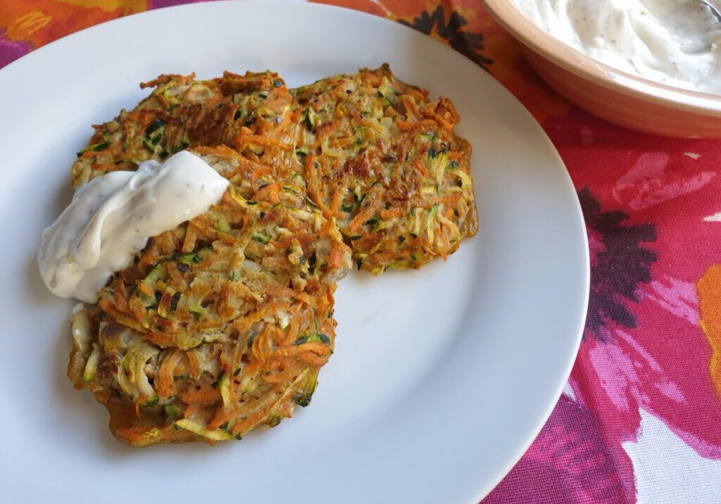 Courgette-wortel koekjes