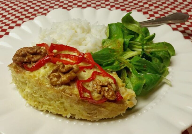 Gratin van knolselderij met blauwschimmelkaas