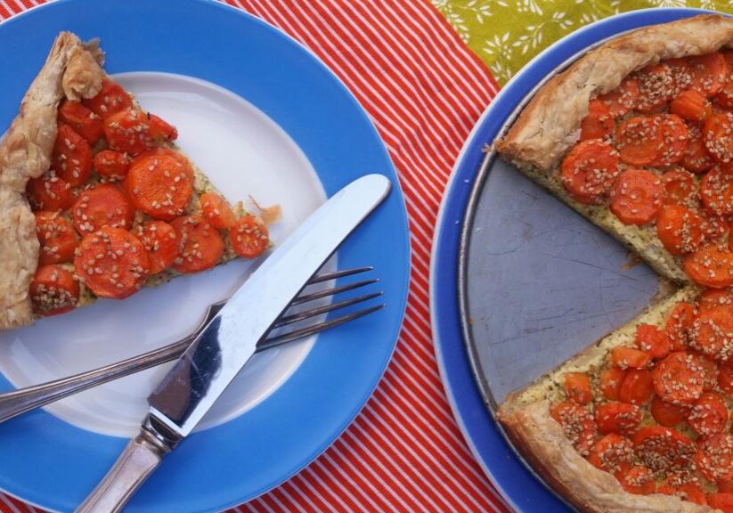 Zomerse wortelquiche